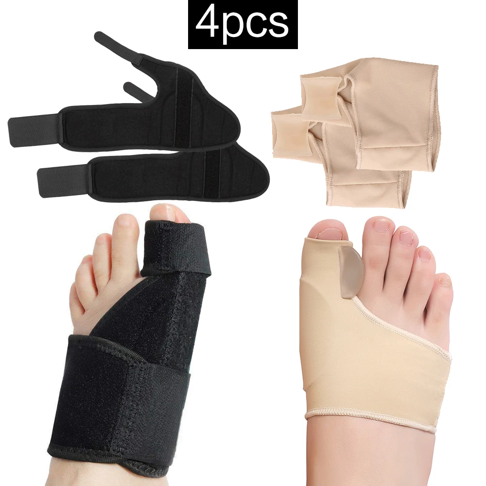 4 шт. корректор большого пальца ноги вальгусная деформация Ортез унисекс