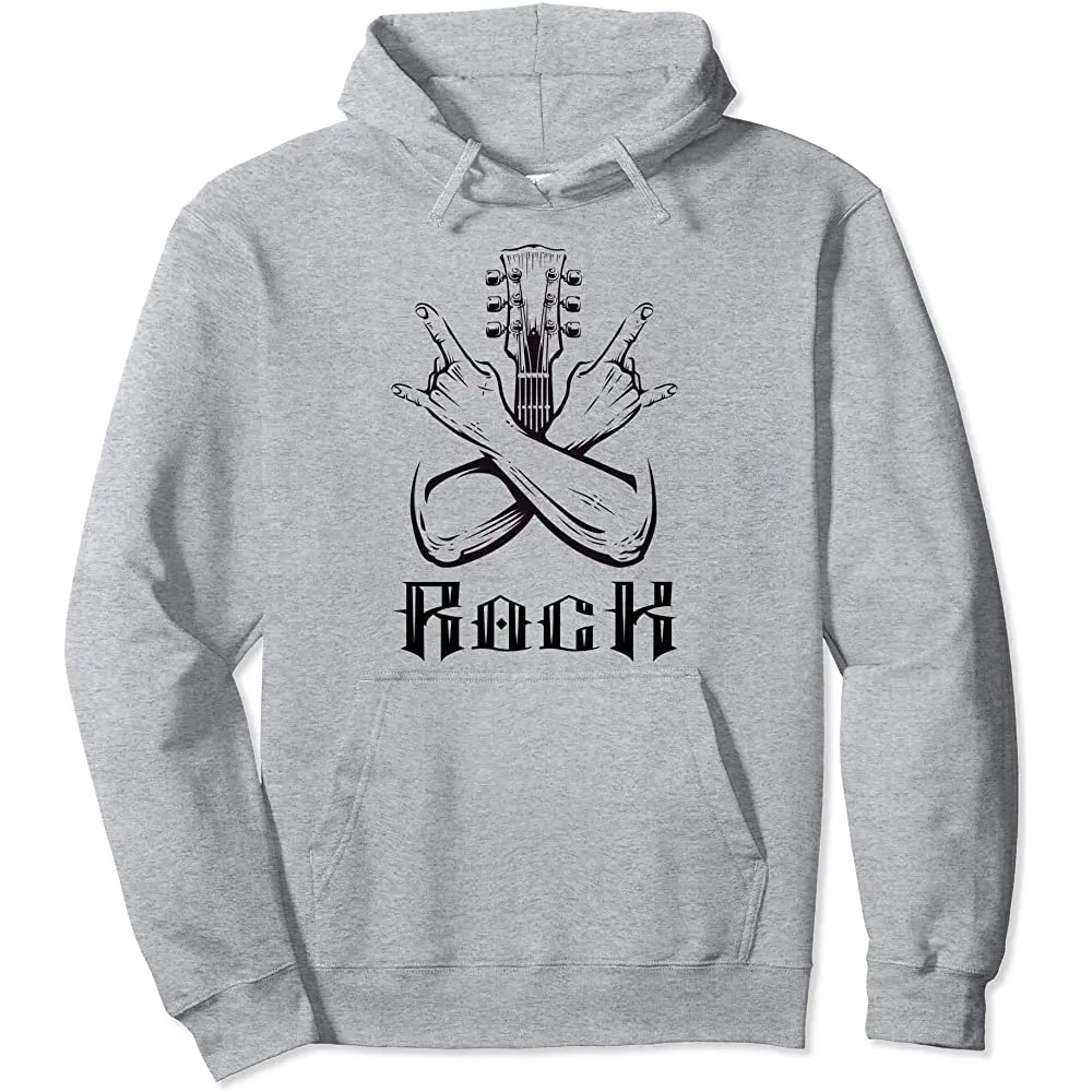 

Vintage heavy metal hand | Guitar guitarist musician rock Pullover Hoodie