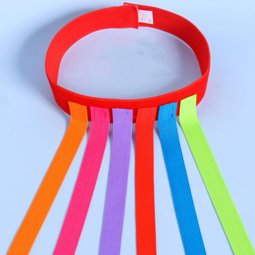 

3pcs Tail Game Kids Chasing Game Elastic Band with Colorful Ribbon