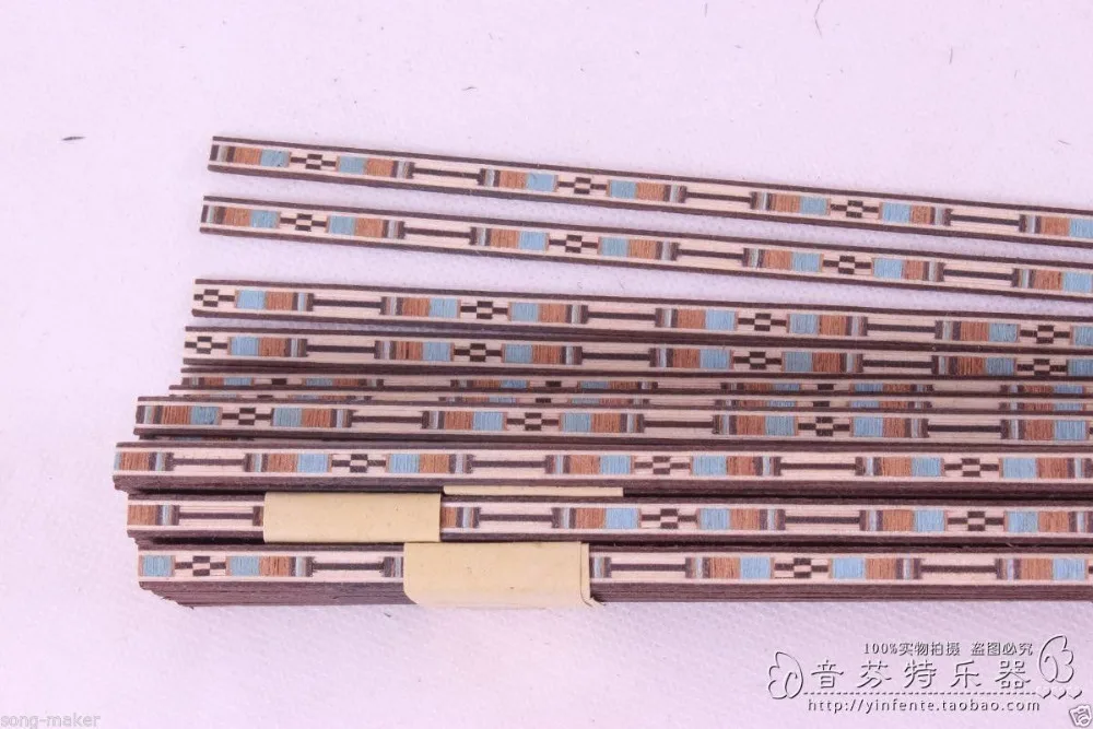 

25 Strip Guitar Luthier Binding Marquetry guitar parts 640x6x1mm #G67