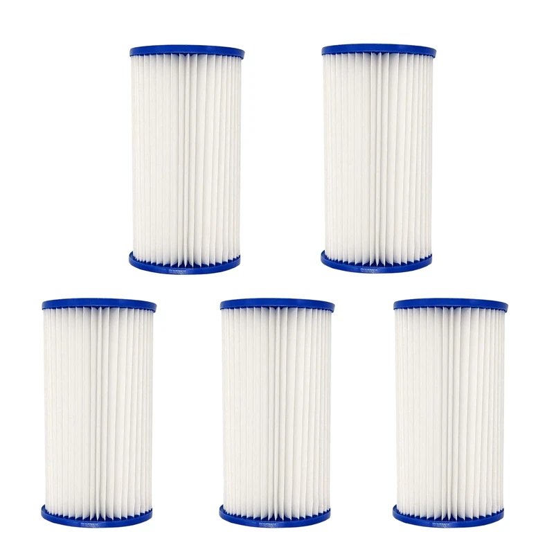 

5Pcs/Set Swimming Pool Filter Pool Filter Pumps Cartridges Universal Replacements for Pool Cleaning
