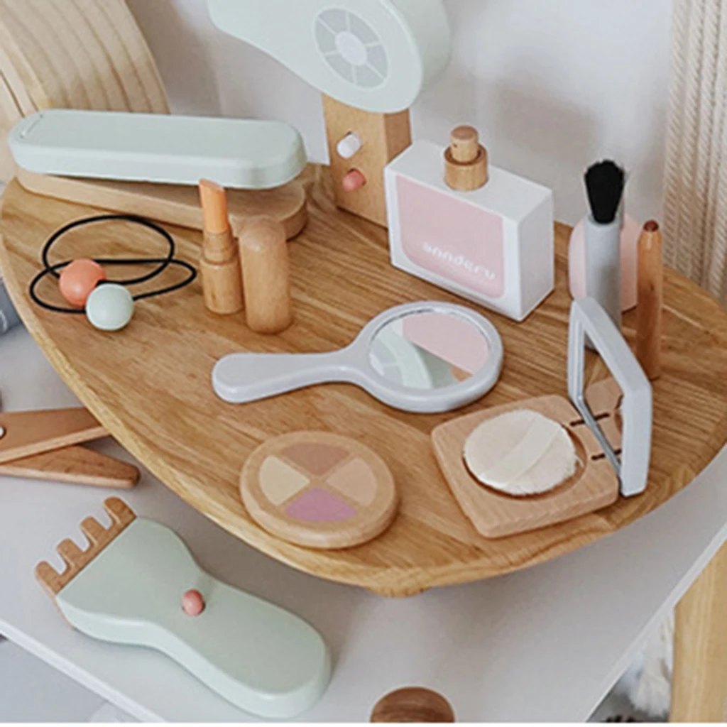 

Набор для макияжа для детей, игрушки, губная помада, духи, фен для волос, выпрямитель для волос с сумочкой на день рождения, Рождество, Возрас...