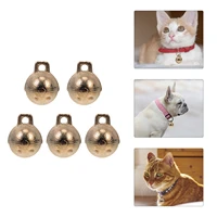5 pcs pet collar hanging bells copper jingle bell diy crafts making bells bell decor