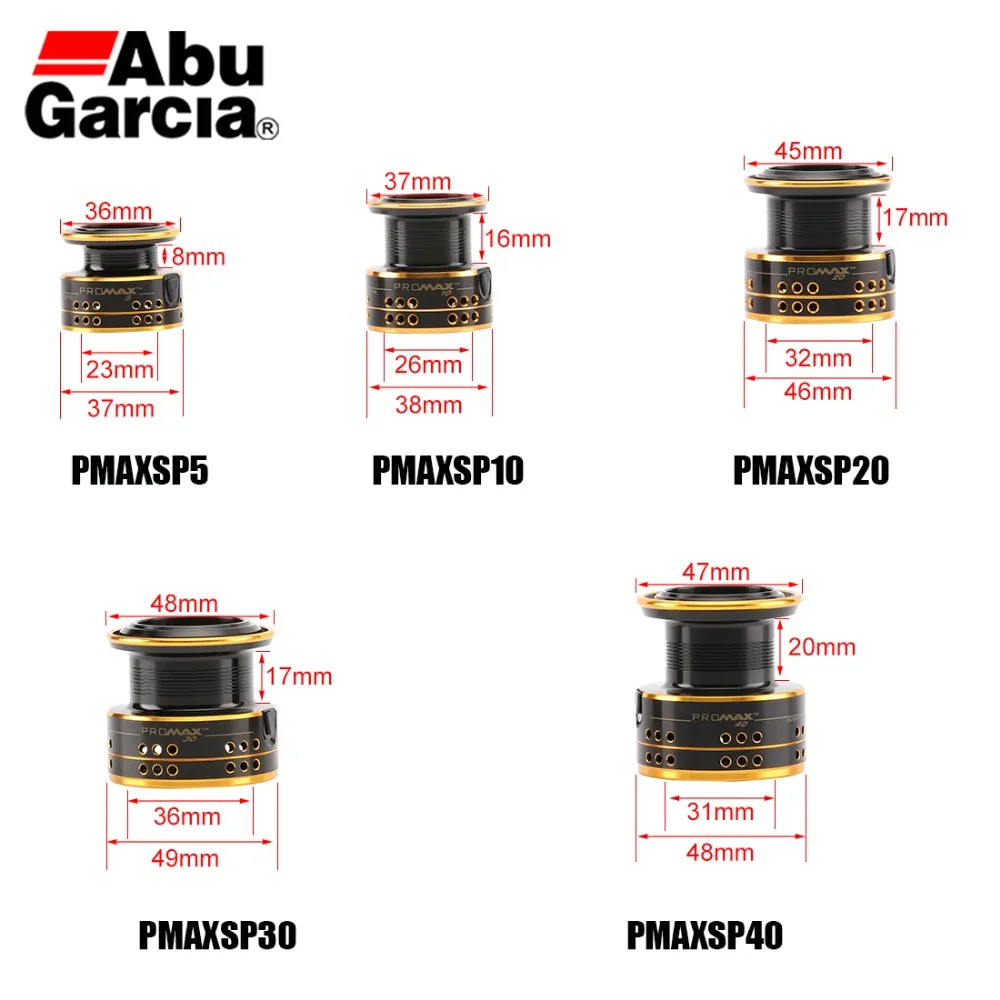 Оригинальные катушки ABU GARCIA Pro Max серия 500-4000 6 + 1BB 5 1: 1/5.2:1 макс. кг алюминиевая