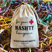 personalize any text nash bash survival kit bags party hangovers kit for your nashty hangovers bachelorette wedding favor bag