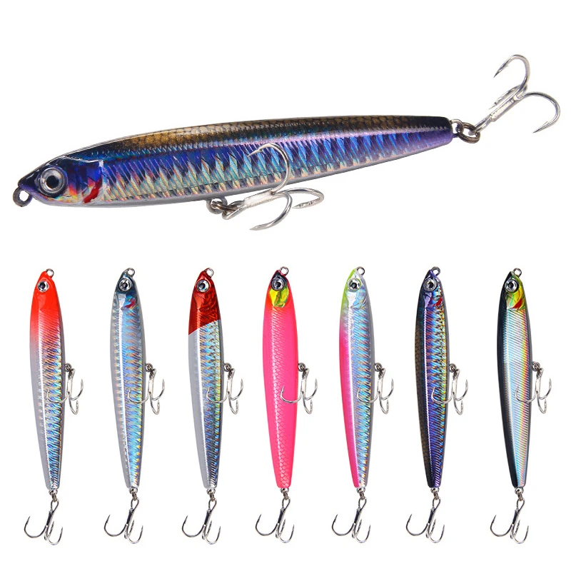 

8cm10cm Sinking Pencil Fishing Lures Wobbler 10g 14g 18g 24g Hard Bait Jigging Artificial Baits Fishing Lure Wobbler For Fishing