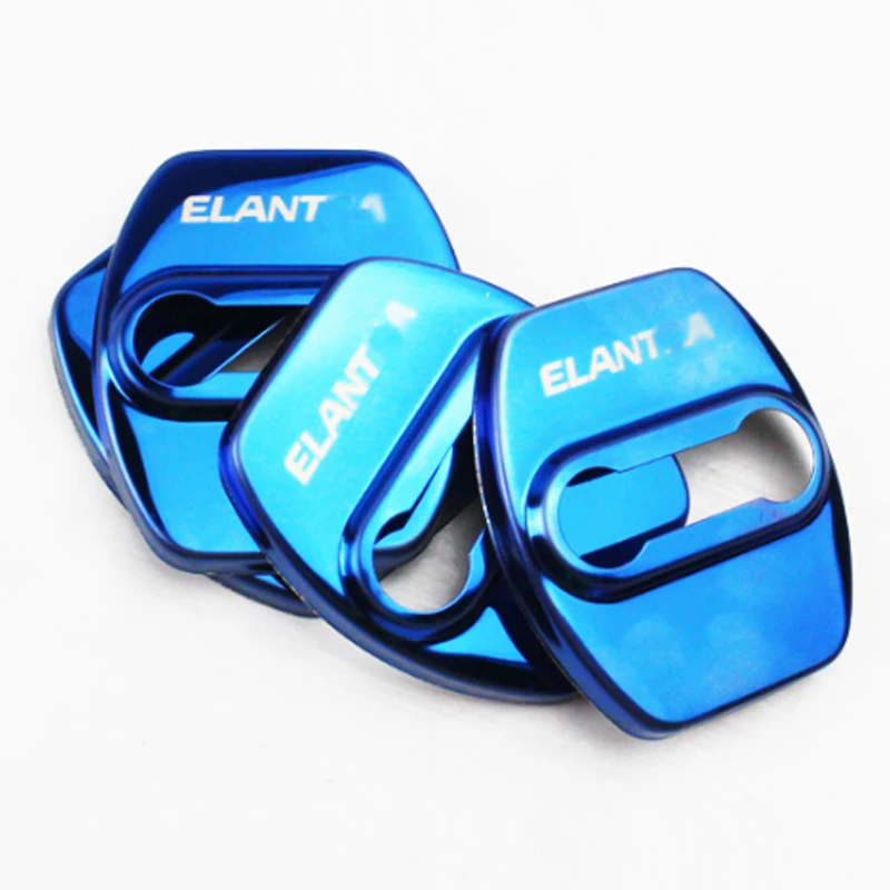 Retrofit 4PCS Door Lock Cover Stainless Steel Protective Caps For Elantra 2016 2017 2018 Car Accessories | Автомобили и мотоциклы