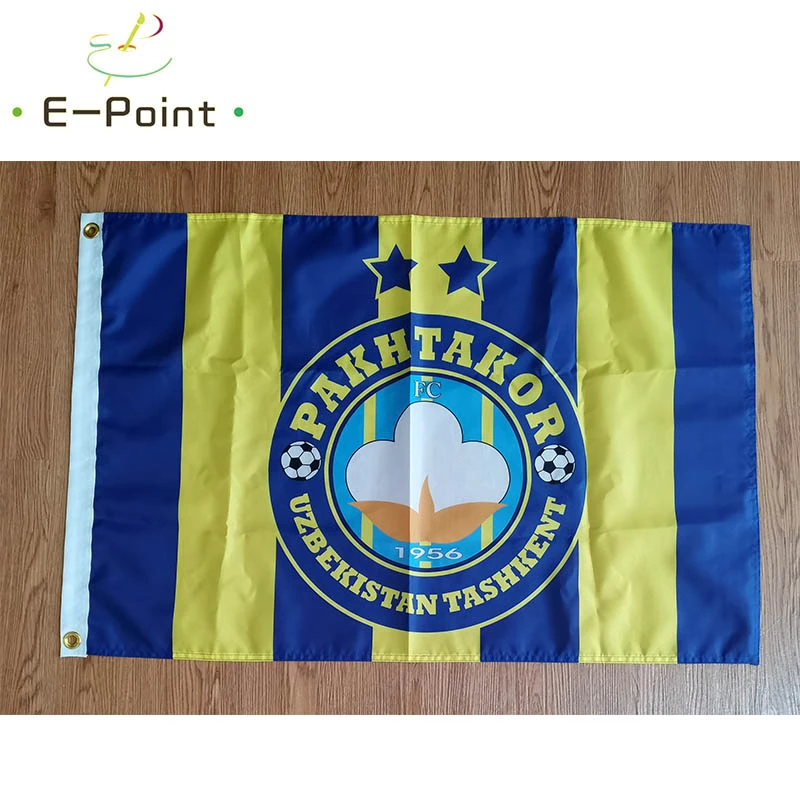 Флаг Узбекистана FC Pakhtakor Ташкент 3 фута * 5 футов (90*150 см) размер рождественские