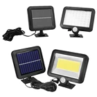 Светодиодный садовый светильник на солнечной батарее наружное освещение Прожектор аварийное украшение садовый светильник Солнечная лампа датчик движения настенный светильник