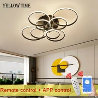 modern led ceiling light circle ring indoor lighting for living room bedroom kitchen ceiling lamp app remote control luminaire