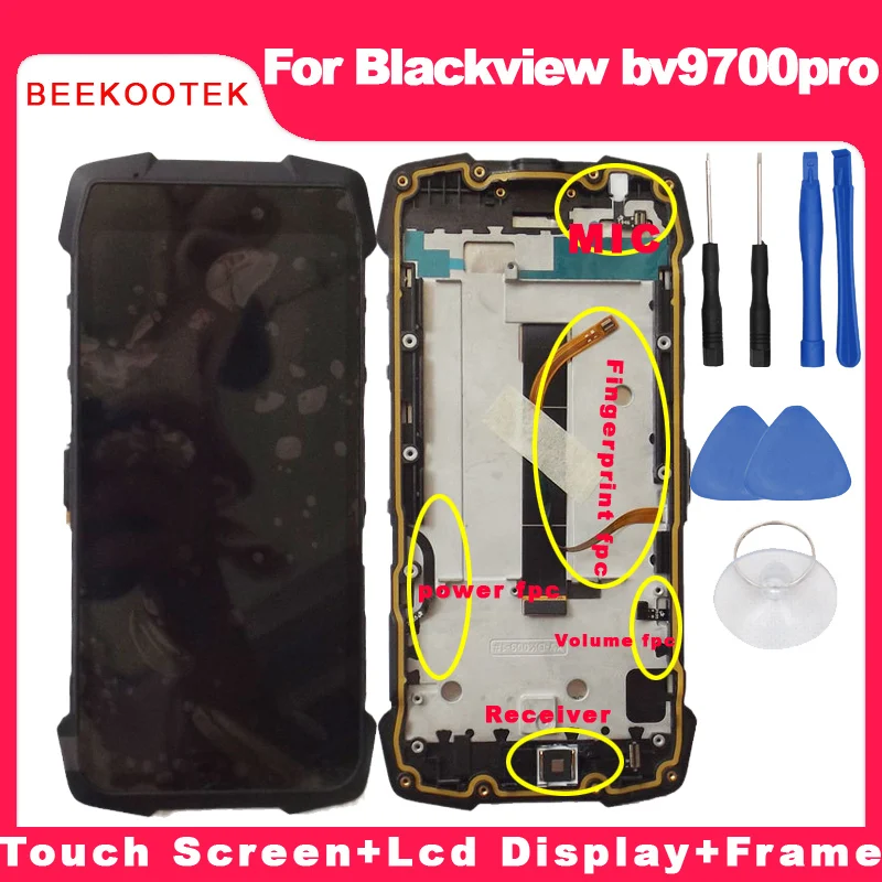 ЖК дисплей Blackview Bv9700 Pro + запасные части для сенсорного экрана Инструменты пленка