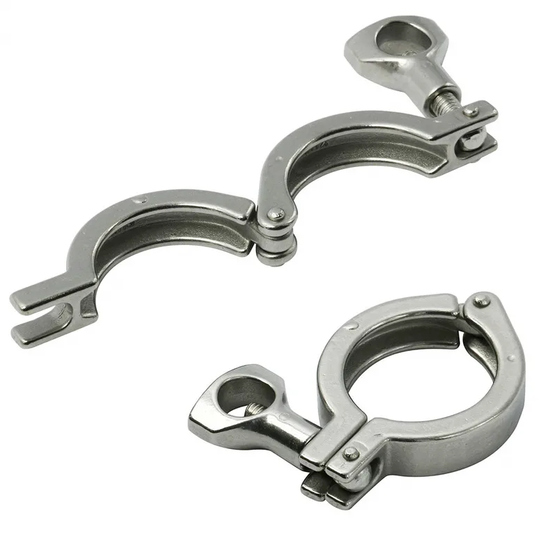 Сверхмощный тройной зажим из нержавеющей стали с одной штифтовой гайкой и