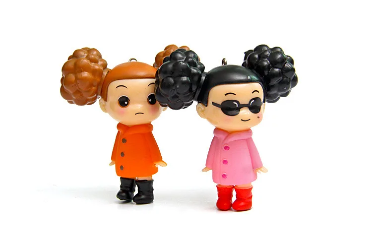 Оригинальные модные куклы ручной работы с героями мультфильмов 4 шт. брелок