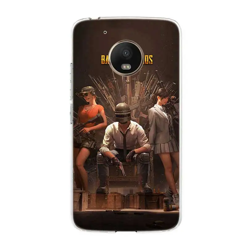 Game Pubg Painted Bumper Soft Fashion Comic Phone case For Motorola MOTO G7 G6 G5S G5 E6 E5 E4 Plus power G4 Play Cover |
