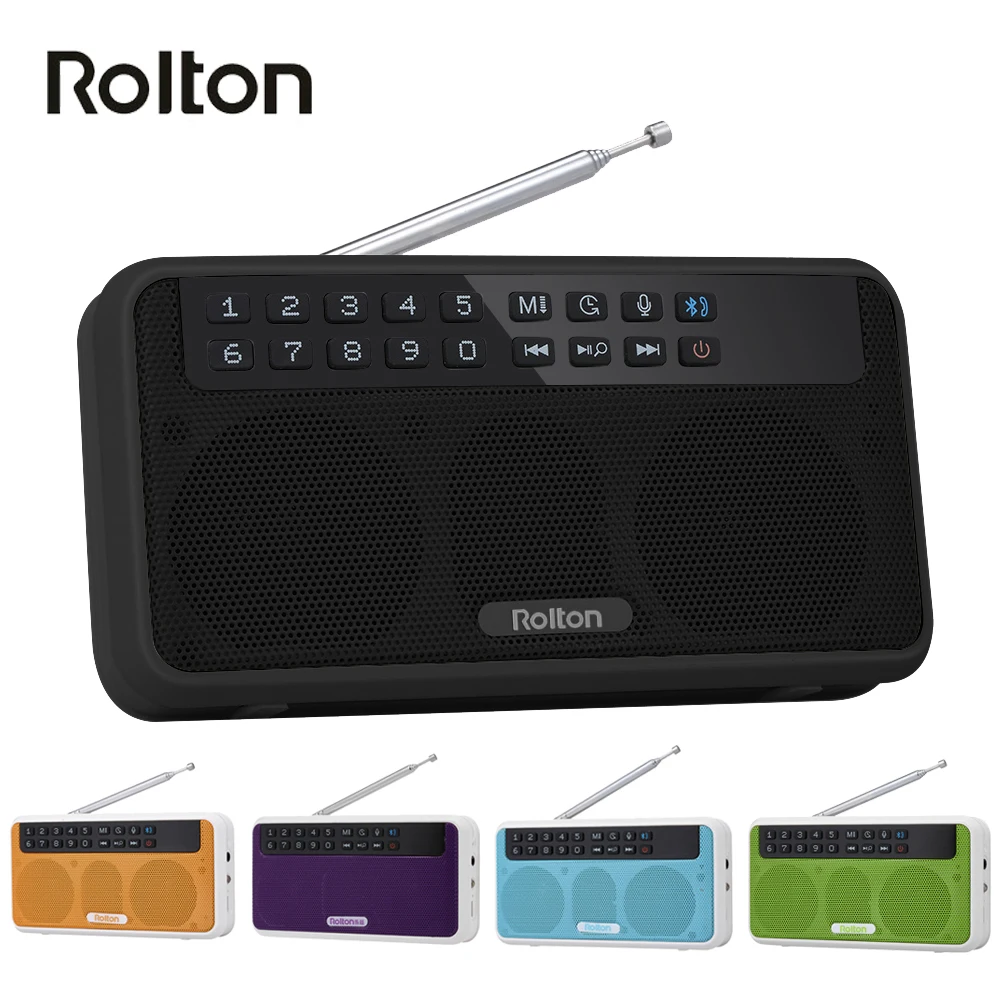 Rolton E500 беспроводной Bluetooth динамик 6 Вт HiFi стерео музыкальный плеер портативный