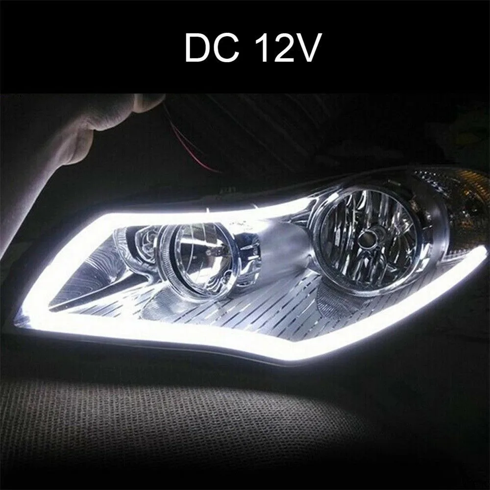 

2x Sequential LED Strip Turn Signal Indicator Light DRL Daytime Running For Car Day Lights 6000K White