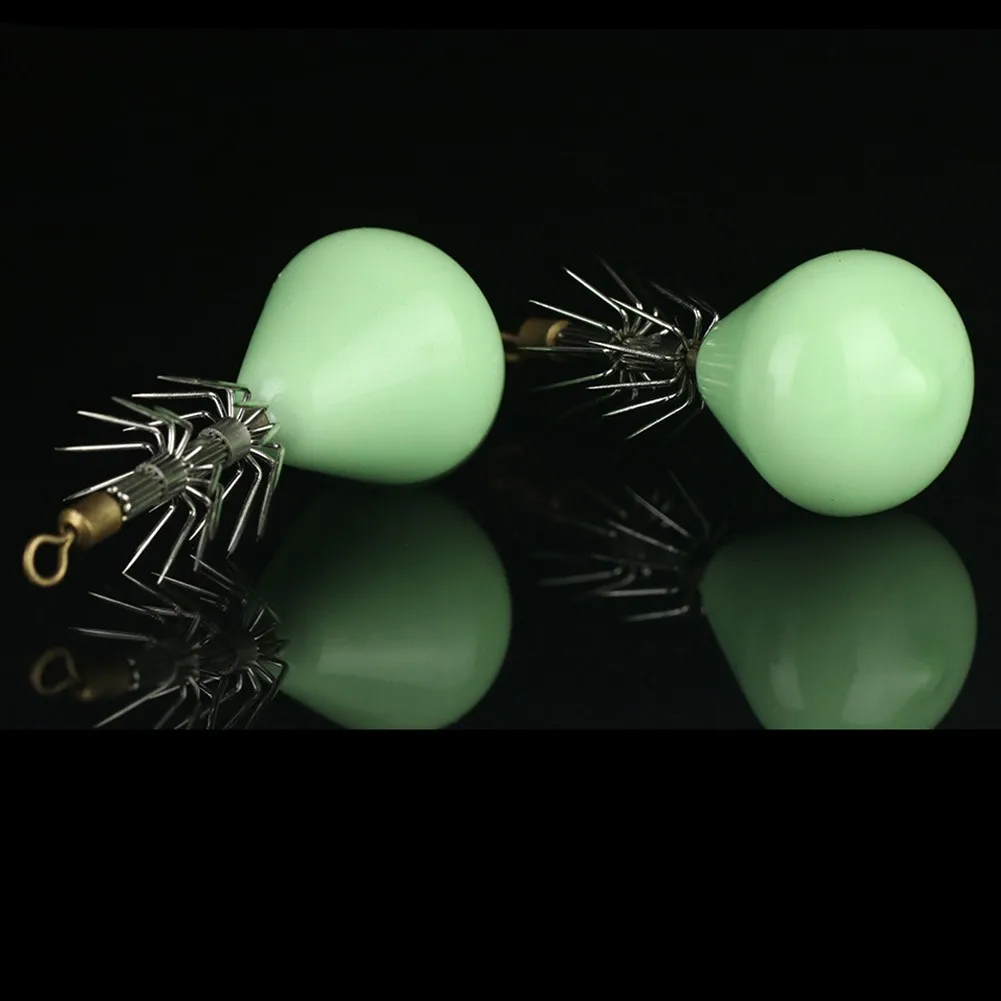 1Pcs Hard Fishing Lure 6cm/60g Squid Jig Hook Crank High Carbon Steel Hook Octopus Crank Artificial Jigs Cuttlefish Shrimp Bait