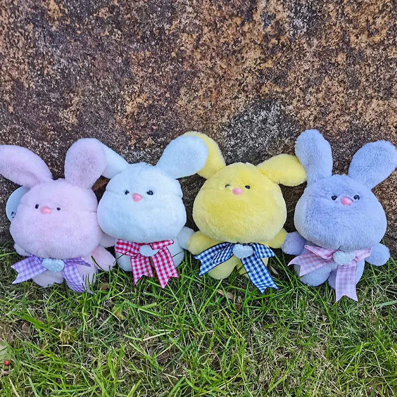 

New cartoon cute fat rabbit bunny keychain Boutique funny bag pandent soft Soothing doll fashione birthday christmase sweet gift