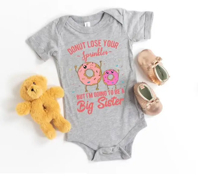 Я собираюсь быть взрослым детским боди забавное Женское с цитатой в виде пончика