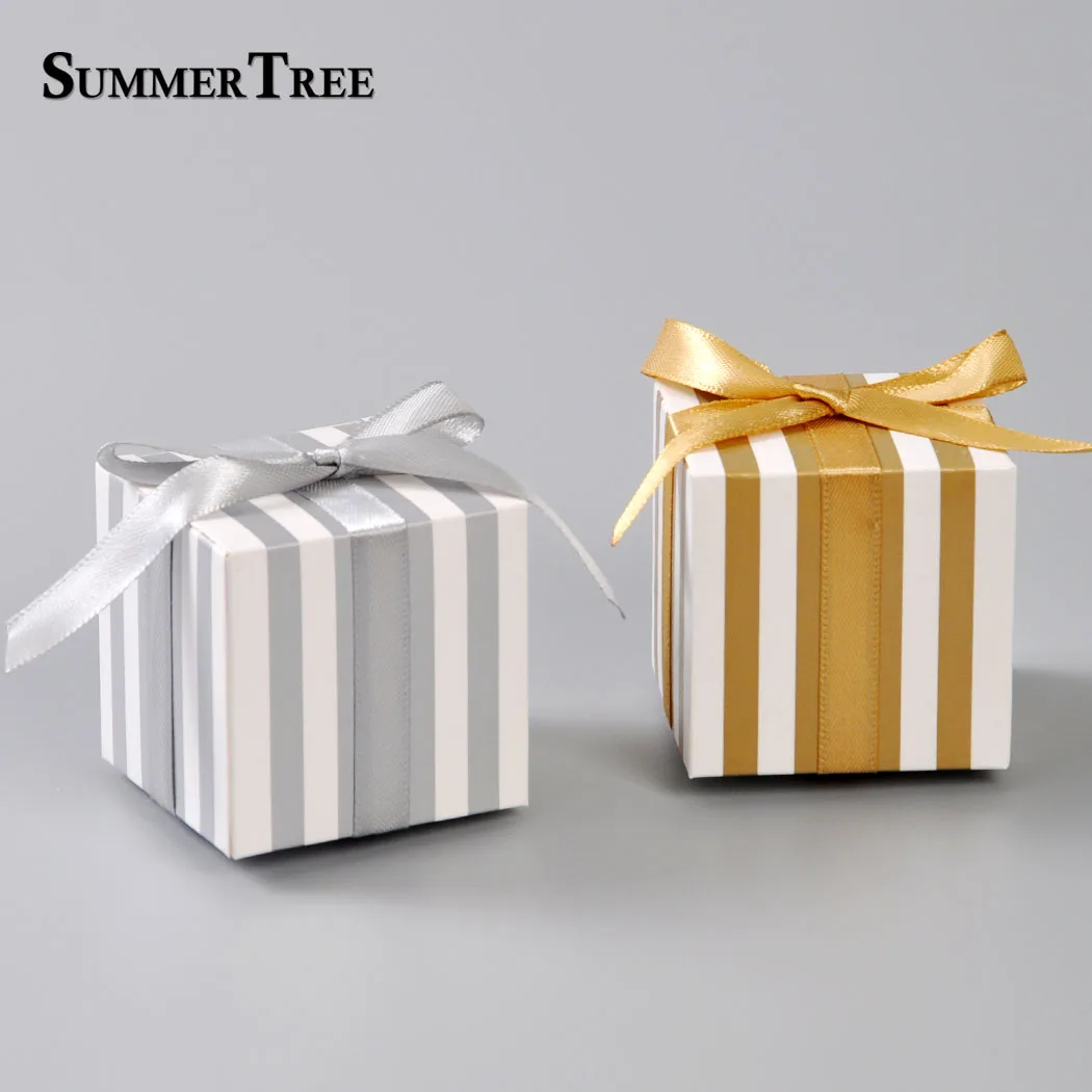 50 шт. полосатые коробки для конфет | Дом и сад