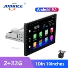 Автомагнитола JMANCE, 10 дюймов, 1Din, GPS, Android 9,1, 2G, 32G, для автомобилей Volkswagen, Nissan, Kia, Toyota, Skoda