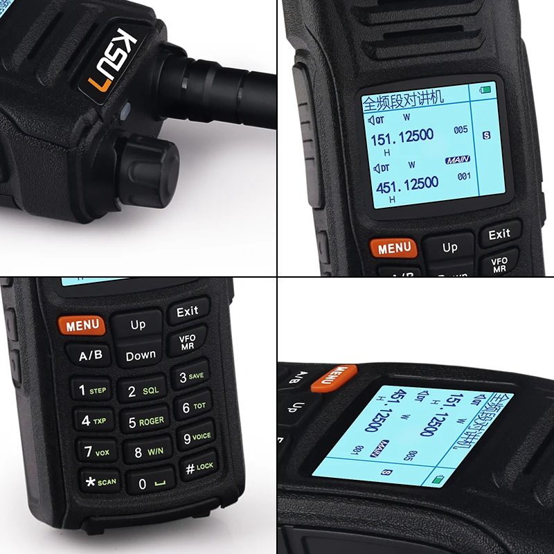Рация дальнего действия VHF UHF двухсторонняя радиостанция 999 каналов