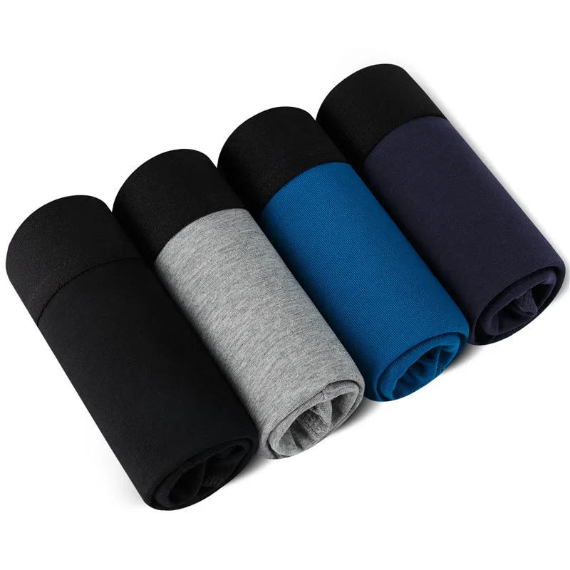 4 предмета Лидер продаж модные брендовые трусы-боксеры мужские мягкие дизайн