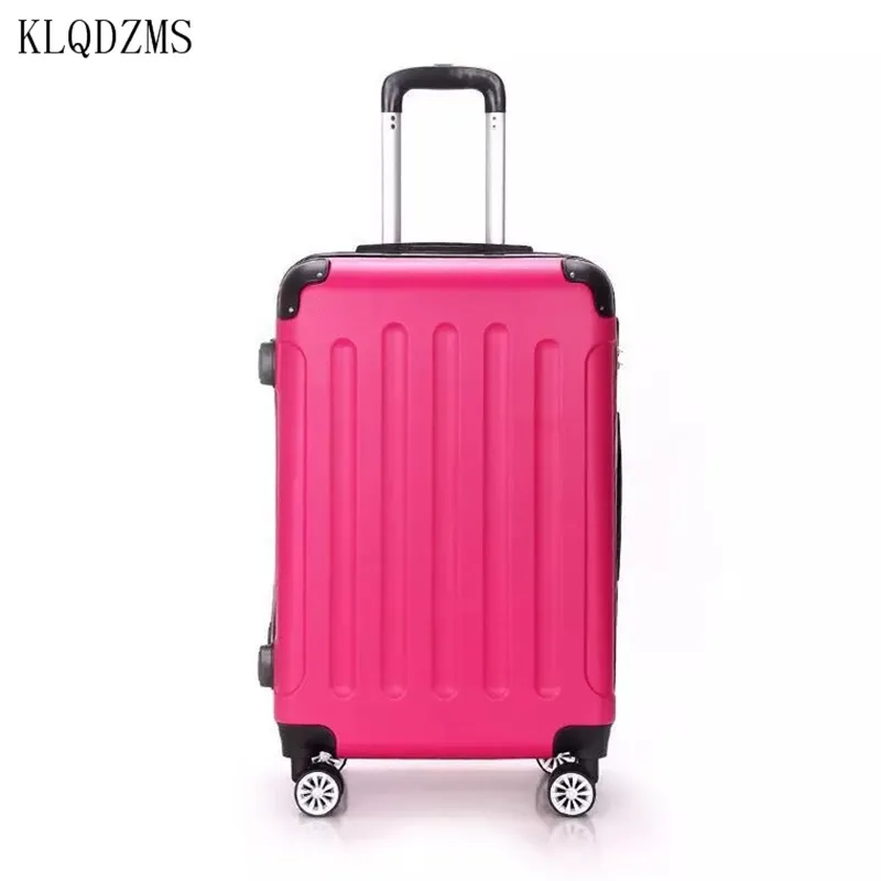 KLQDZMS 20/24 дюймовая Модная прокатки Чемодан Spinner новый дизайн Пароль Замок Для