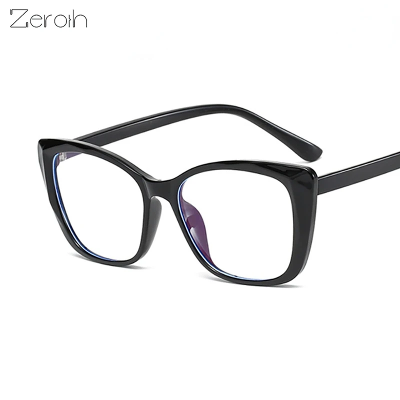 

TR90 Cat Eye Glasses Frame Women Men Anti Blue Light Round Eyewear Optical Spectacle Goggles Jelly Color Eyeglass