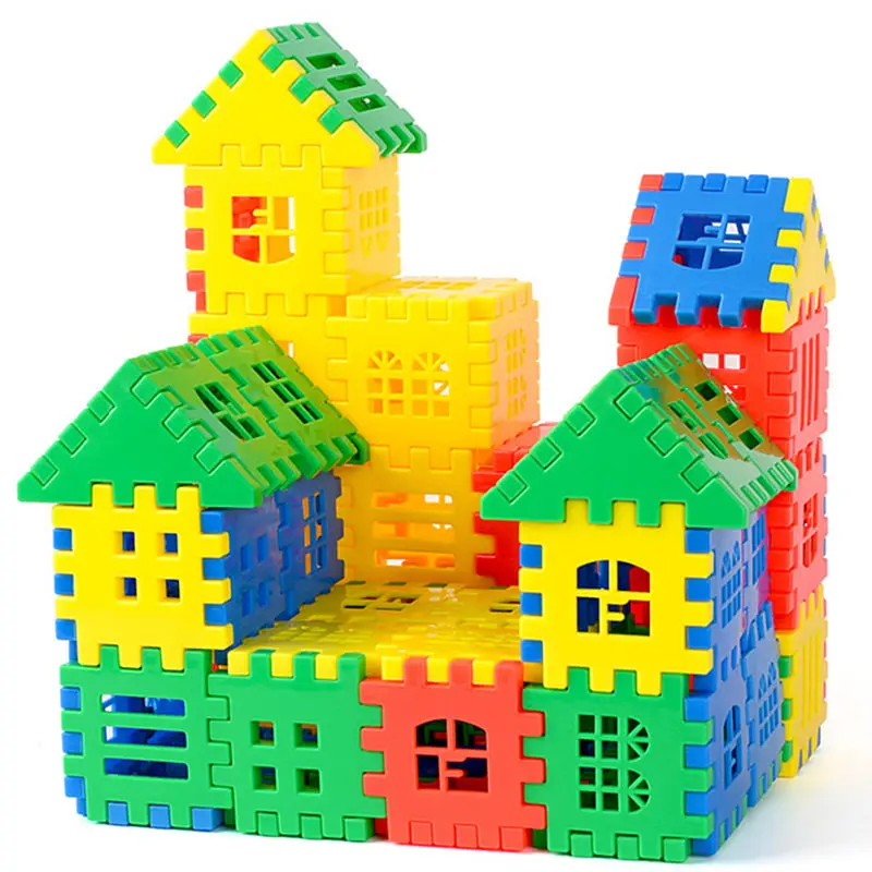 

Детский домик, строительные блоки, развивающая игрушка, набор 3D кирпичей, игрушка, строительные блоки, строительные игрушки