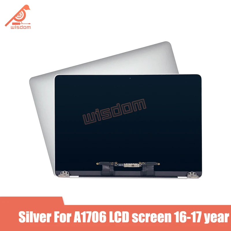 New 13'' A1706 A1708 Silver Grey LCD Screen Display Assembly for Macbook Retina 13&quot Full Complete 2016 2017 Year | Компьютеры