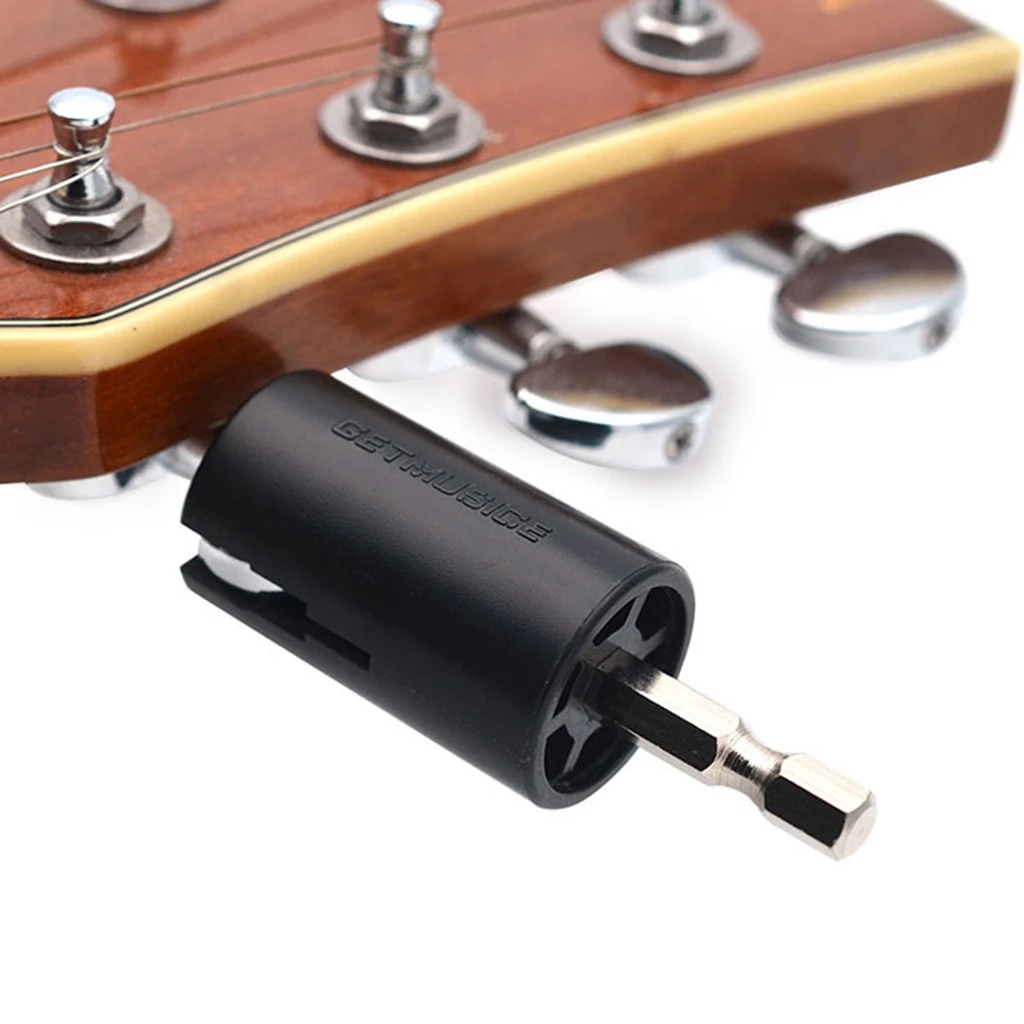 

Tooyful Portable String Peg Puller Removal Head Electric Drill for Guitar Bass Banjo Repair Tool
