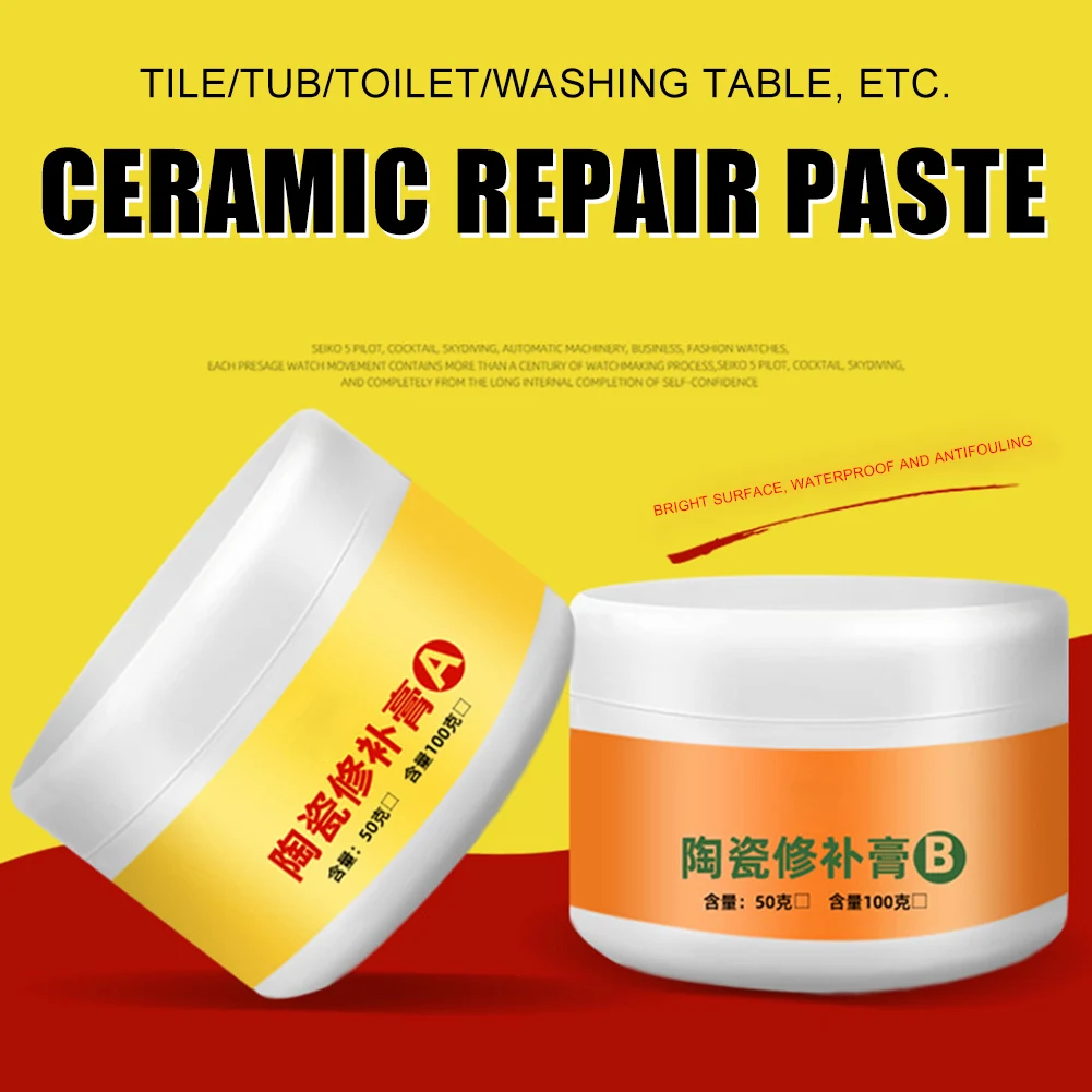 

Tile Repair Agent Paste Tub Repair Kit White Tile Shower Repair Kit for Fiberglass Porcelain Ceramic Fix Crack Paving Paint