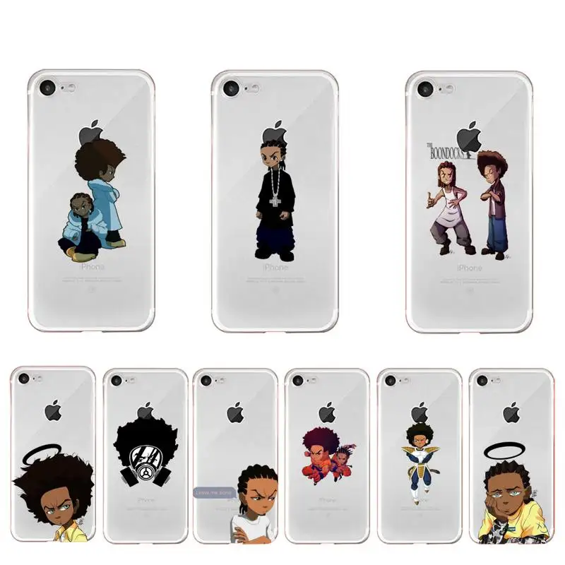 

YNDFCNB The Boondocks Phone Case For iphone 13 X XS MAX 6 6s 7 7plus 8 8Plus 5 5S SE 2020 XR 11 11pro max Clear funda Cover