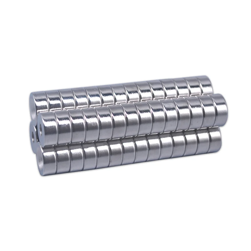 • 20/50/100 шт. сильные Круглые 12 мм x 5 отверстие: 4mmNeodymium потайной Кольцо