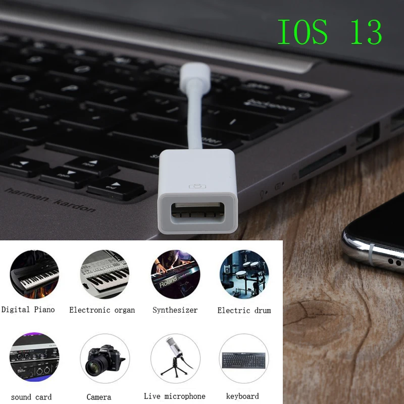 Адаптер OTG для 8 контактного usb адаптера 7 X комплект подключения камеры конвертер