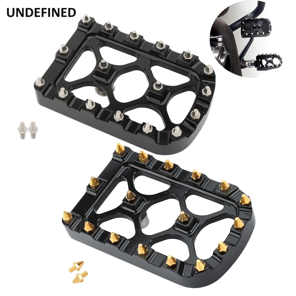

Brake Pedal Pad Cover MX Offroad Black For Harley Softail Heritage Springer Fat Boy Deluxe FLSTN Dyna FLD Touring Road King FLHR