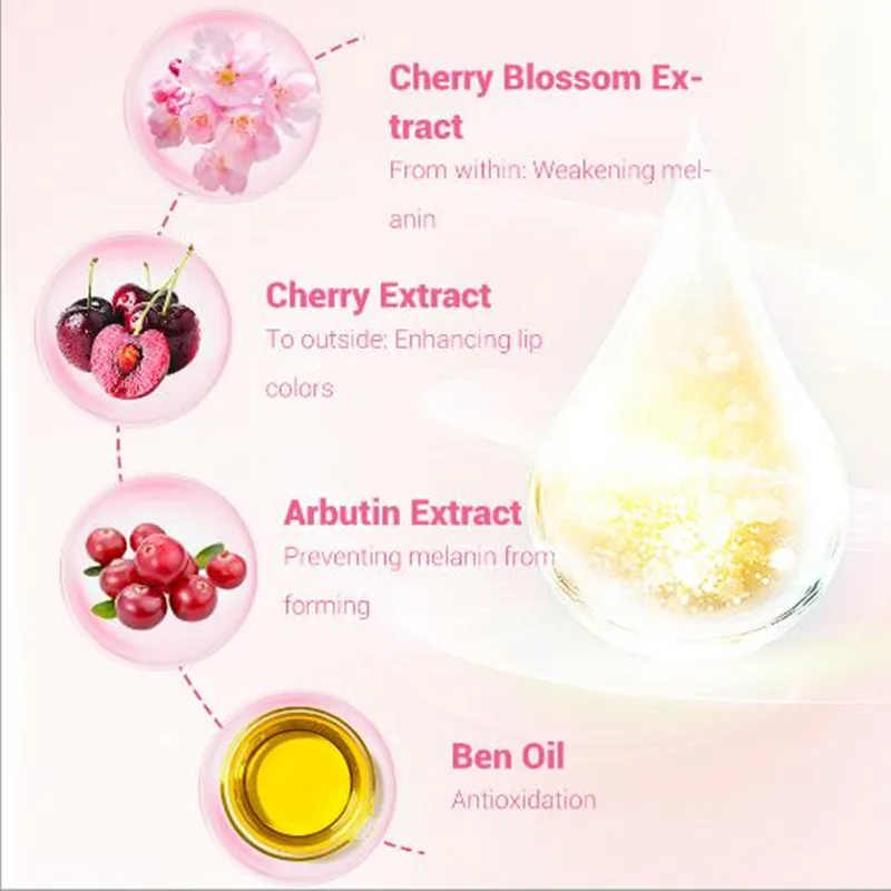 LANBENA осветляющая сыворотка для губ жидкий блеск уменьшает пигментацию делает