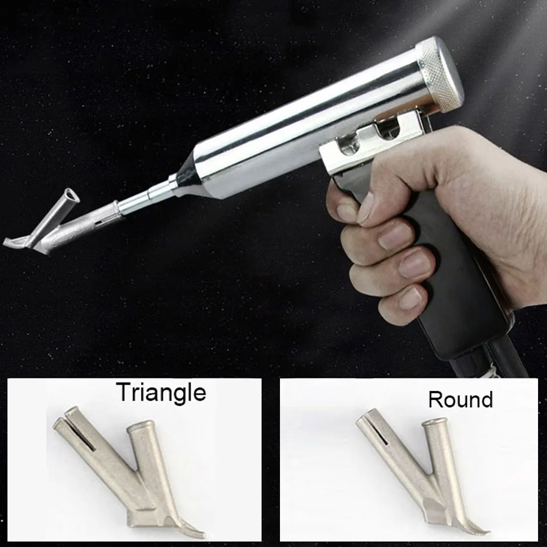 

Round Triangle Speed Nozzle for Welding Plastic Hot Air Gun Kit For Welding Nozzle Tip Welding Vinyl Welder Welding Rods