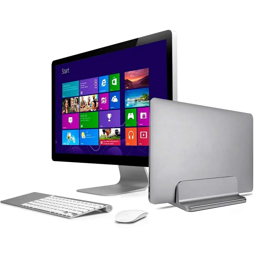 Универсальная вертикальная подставка для ноутбука из сплава настольная