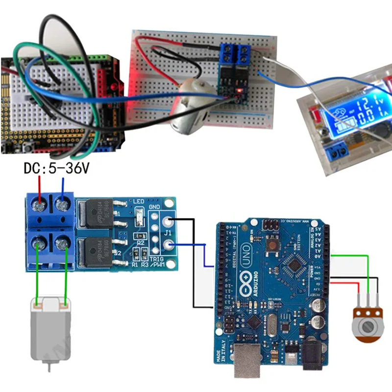 Модуль МОП транзистора высокой мощности 5 36 В постоянного тока 15 А 400 Вт полевой