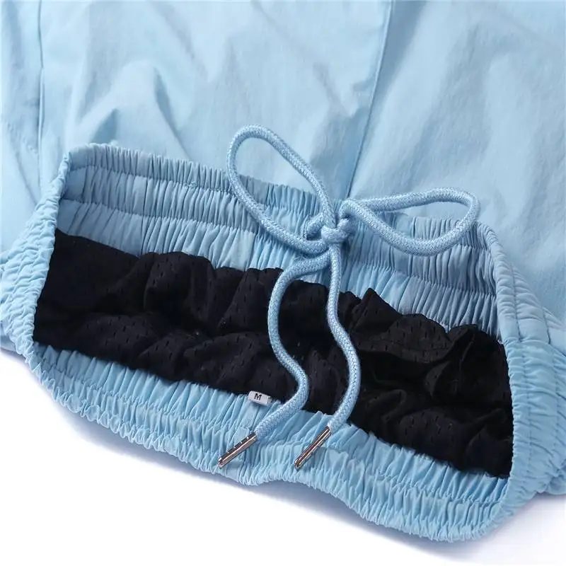 

Lulu 2 In 1 Women Yoga Sports Shorts Double Layered Nylon Running Workout Quick Dry Shorts Ladies Beach Pants