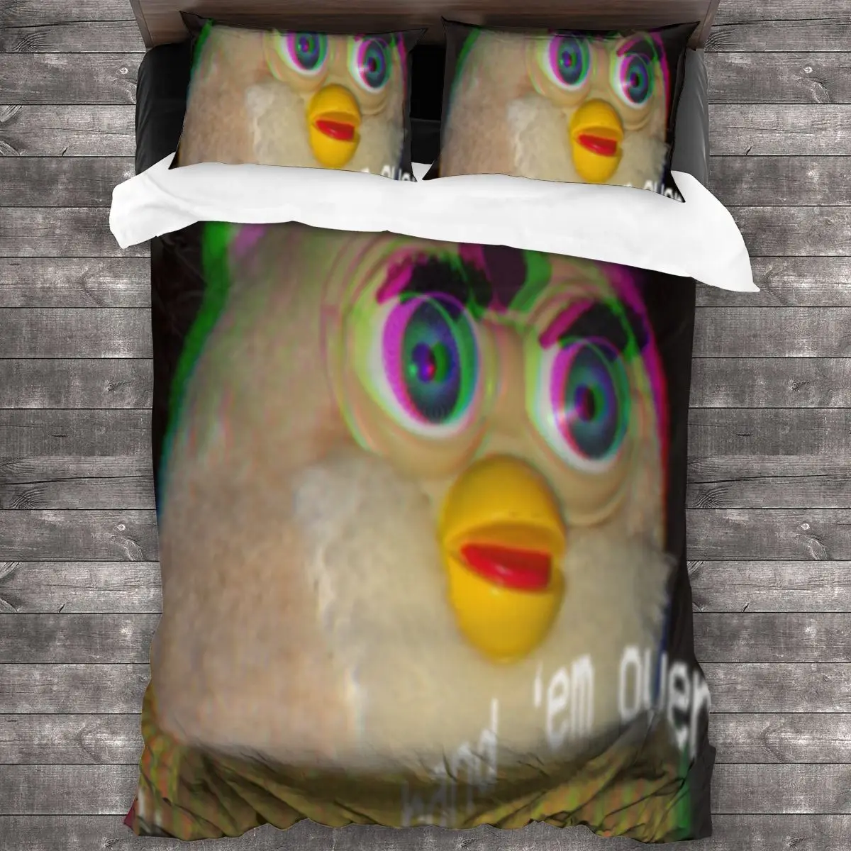 

Long Furby Give Him Your Toes Linens Bedspread Bedding Set Duvet Cover For Home Thin Comforter Bed Linen Cotton