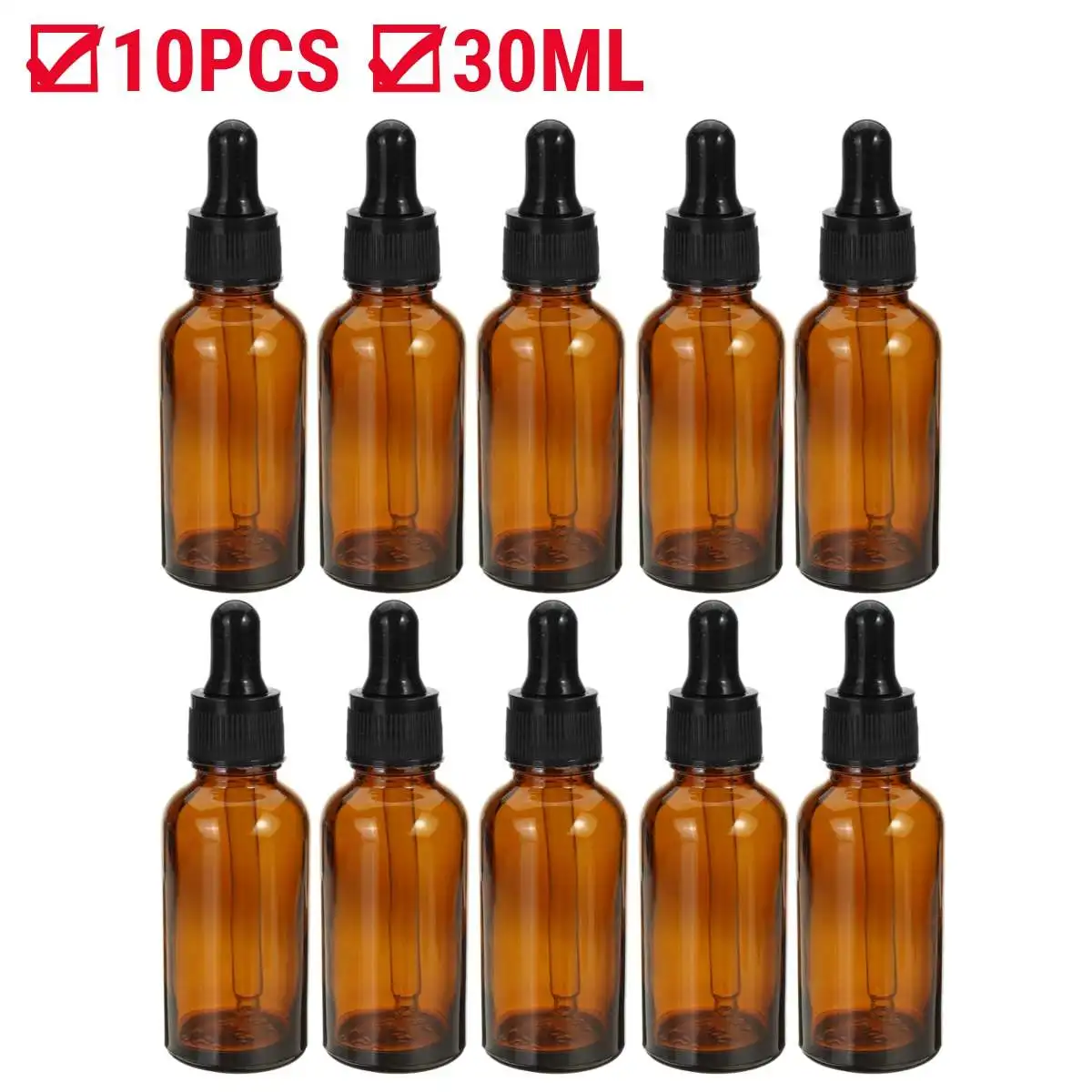 20 шт янтарный прозрачный пустой спрей капельница контейнер для хранения