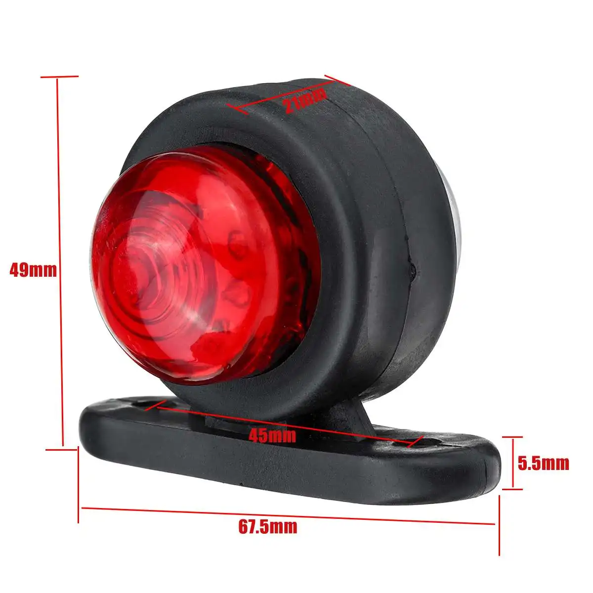 2 шт. 12В 24В автомобиль грузовик светодиодный боковой габаритный фонарь указатель