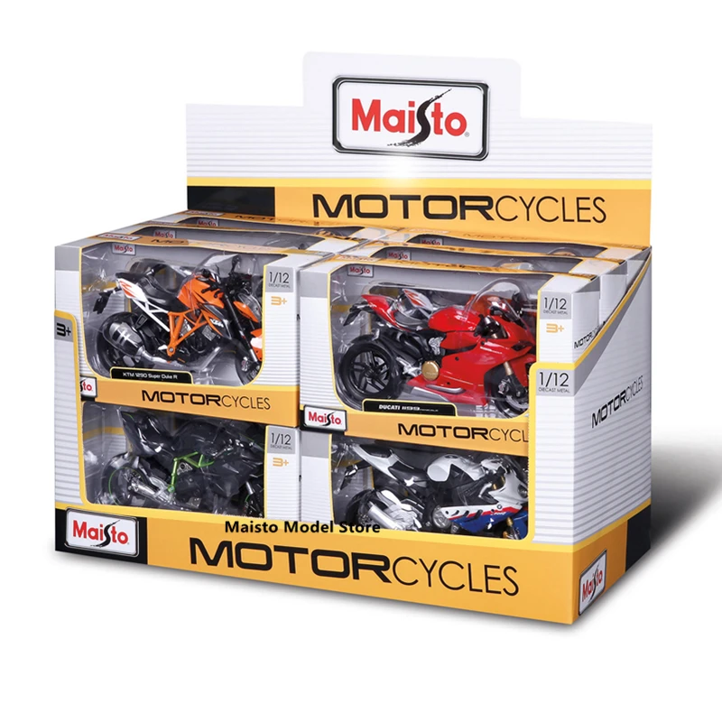 Реплики мотоциклов Maisto в масштабе 1:12 Suzuki V-Storm с подлинными деталями коллекция