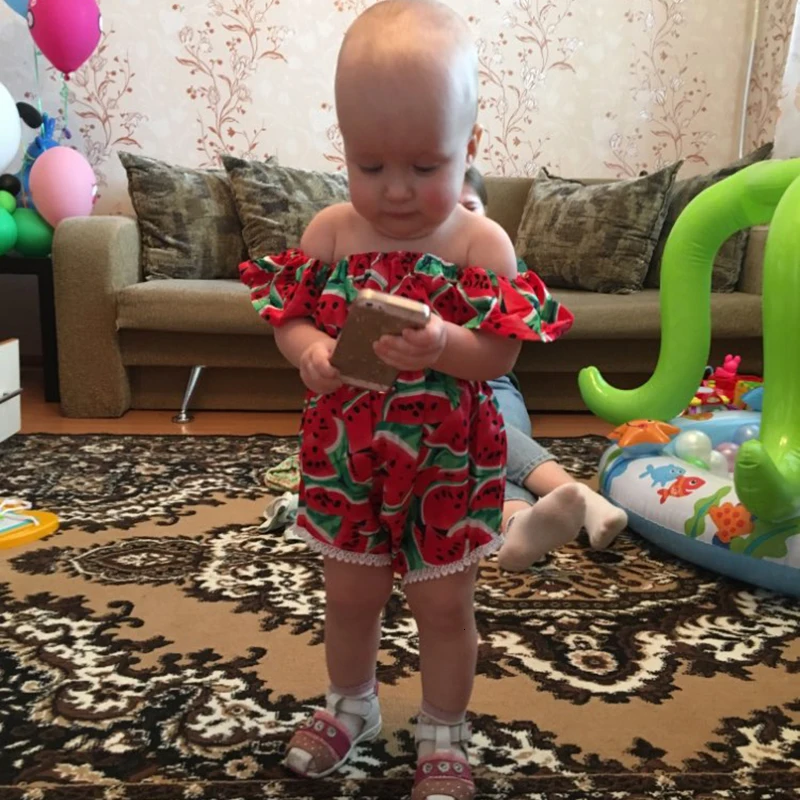 Новинка года; одежда для маленьких девочек; хлопковые гофрированные Арбузные комбинезоны; повязка на голову для новорожденных; реквизит для фотосессии; Рождественский подарок