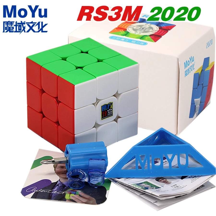 Магический куб пазл MoYu RS3M 2020 MY RS3 M 3x3x3 3x3 профессиональный магнитный извивающиеся