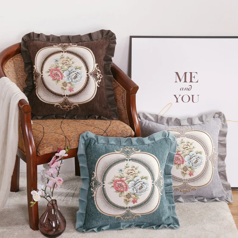 Домашние Декоративные диванные подушки плюшевые двухсторонние с животным