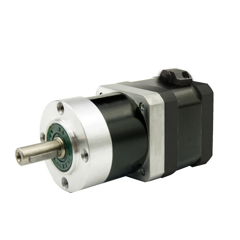 

NEMA17 Stepper Motor 0.2N.m(29oz-in) with Planetary Gearbox 4:1/5:1/10:1/16:1/20:1/25:1/40:1/50:1/100:1 reducer ratio 1.5A 4wire